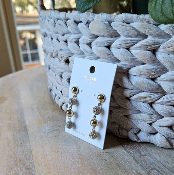 J. Crew Gold Drop Bauble Earrings - Picture 4 of 4